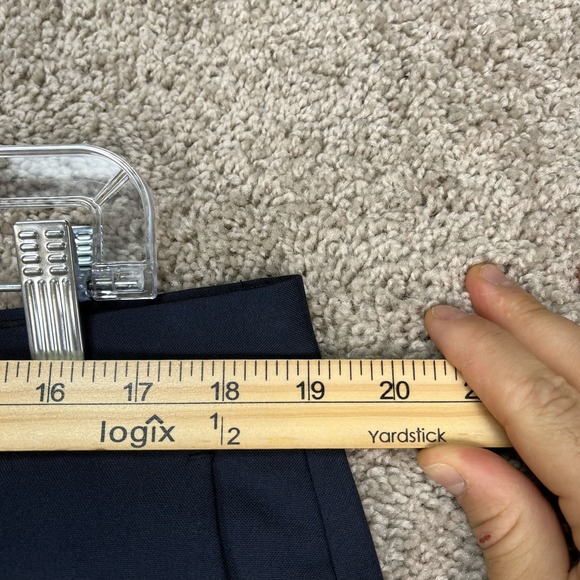 Haggar Pants Mens 36x32 Navy Blue Dress Straight Leg Classic Fit Pocket NEW - Picture 6 of 9